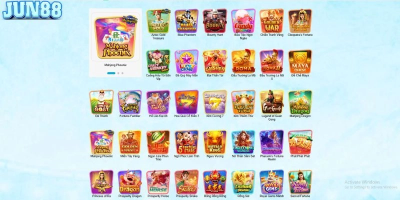 Jun88 cung cấp kho game cực hot